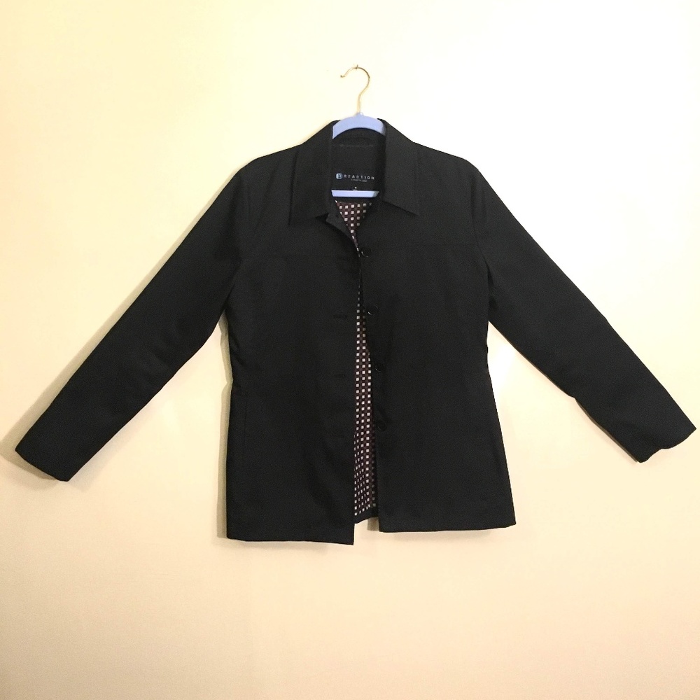 Black Reaction Kenneth Cole Rain Jacket
